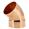 Wrot Copper 45° Drain-Waste-Vent Street Elbow