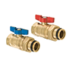 Isolation Valve, Red & Blue Pair; for M-8000, M-8100, & M-8200 Brass Manifolds