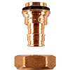 Cold Expansion PEX (F1960) Tube Connector, Pair; for M-8000 & M-8200 Brass Manifolds