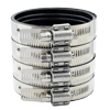 Heavy Duty No Hub Coupling with Stainless Steel Bands and 28 Gauge Stainless Steel Shield