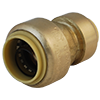 Insta-Loc II No Lead DZR Forged Brass Push-Fit Reducing Coupling