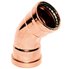 LegendPress Copper Large Diameter 45° Elbow