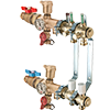 Modular Brass Manifold Press Pro Kit; Includes all required pieces for a 2-Port Modular Manifold with Precision Adapters and Red & Blue LegendPress Isolation Valves
