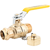 LegendPress No Lead Forged Brass Full Port MNPT Transitions Ball Valve with Cap and Chain
