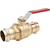 LegendPress No Lead Forged Brass Full Port Ball Valve with Red Handle