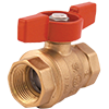 Chrome-Plated Forged Brass Full Port Ball Valve with Tee Handle