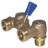 No Lead Forged Brass Dual Outlet Washing Machine Valve