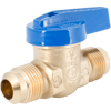 Blue Top Forged Brass One-Piece Flare x Flare Gas Ball Valve