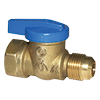 Blue Top Forged Brass One-Piece Gas Heater Ball Valve