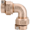 No Lead Cast Bronze Water Service CTS Pack Joint Quarter-Bend Elbow