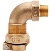 No Lead Cast Bronze Water Service IPS Pack Joint Quarter-Bend Elbow