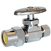 No Lead Chrome-Plated Forged Brass Multi-Turn CPVC x OD Straight Stop Valve
