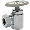 No Lead Chrome-Plated Forged Brass Multi-Turn FNPT x Slip Joint Angle Stop Valve