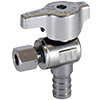 No Lead Chrome-Plated Forged Brass 1/4-Turn Ball-Type F1807 x OD Angle Stop Valve