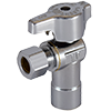 No Lead Chrome-Plated Forged Brass 1/4-Turn Ball-Type Sweat  x OD Angle Stop Valve