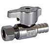 No Lead Chrome-Plated Forged Brass 1/4-Turn Ball-Type F1807 x OD Straight Stop Valve