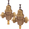 No Lead Cast Brass Pressure Reducing Valve Kit with Brass Bonnet, CPVC Union Adapters, & MNPT Relief Valve