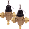 No Lead Cast Brass Pressure Reducing Valve Kit with Thermoplastic Bonnet, FNPT Union Adapters, & Compression Relief Valve