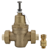 No Lead Cast Brass Pressure Reducing Valve Kit with Brass Bonnet, CPVC Union Adapters, & Compression Relief Valve