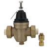 No Lead Cast Brass Pressure Reducing Valve Kit with Thermoplastic Bonnet, CPVC Union Adapters, & Compression Relief Valve