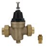 No Lead Cast Brass Pressure Reducing Valve Kit with Thermoplastic Bonnet, FNPT Union Adapters, & MNPT Relief Valve