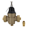 No Lead Cast Brass Pressure Reducing Valve Kit with Thermoplastic Bonnet, Sweat Union Adapters, & MNPT Relief Valve
