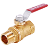 T-900NL No Lead  Forged Brass Ball Valve, MNPT x FNPT Lever Handle