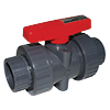UPVC True Union Ball Valve with Viton O-Rings and FNPT & Solvent Adapters
